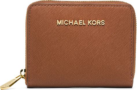 michael kors saffiano small brown wallet|Michael Kors continental wallet outlet.